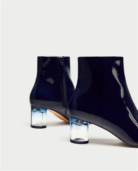 ankle boots zara|zara clear heel boots.